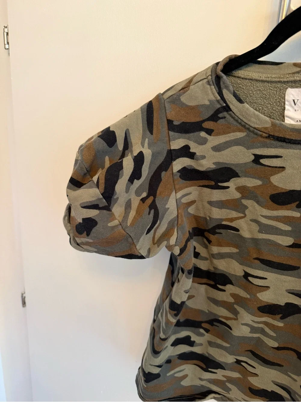 Velvet by Graham & Spencer Camo Short Sleeve Top - Green Camo